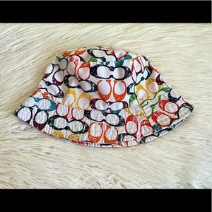 Coach 🌈 Rainbow Signature Bucket Hat Multicolor Unisex